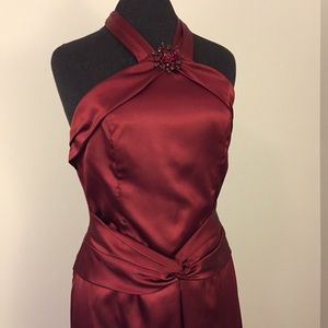 Jessica McClintock Formal Gown with Jeweled Pin